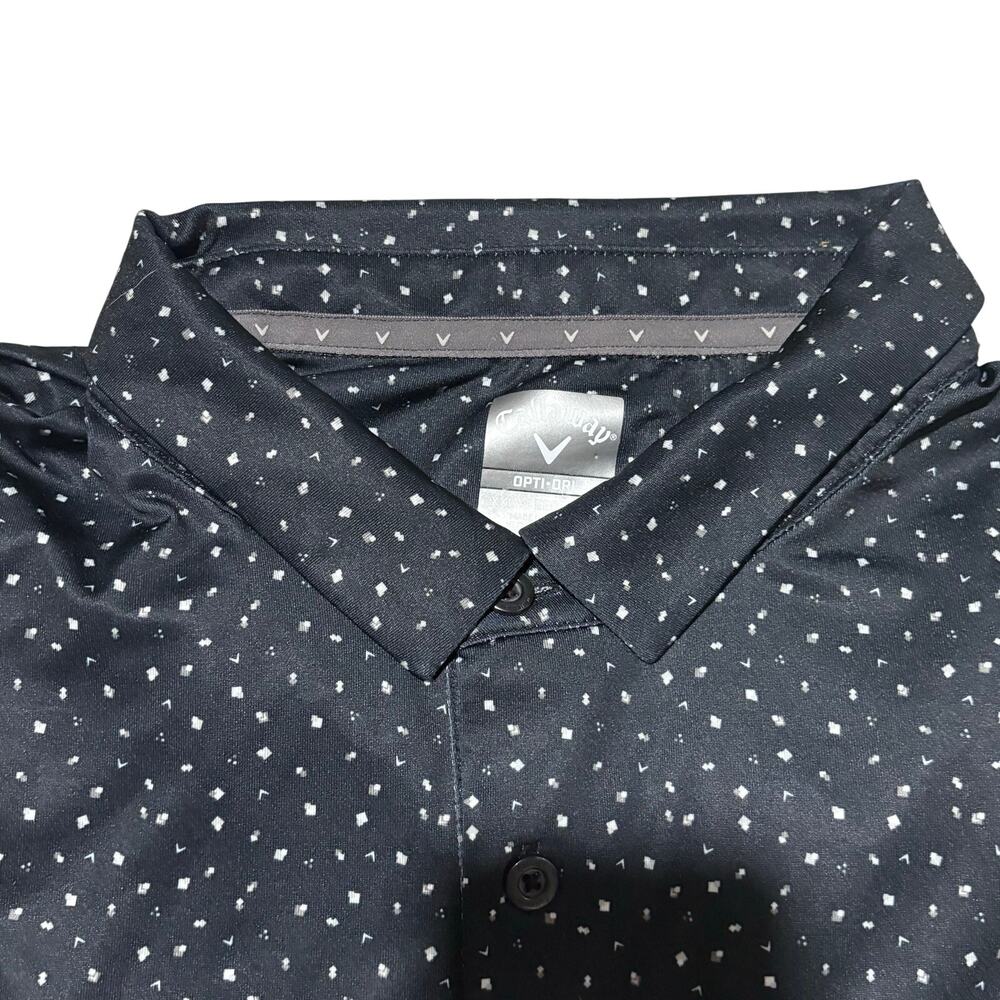LOT OF 3 - Callaway Opti-Dri Performance Golf Polo Men’s 2XL Black Blue Gray EUC - Picture 3 of 7